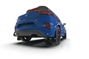 Ford Puma ST Mud Flap - Front + Rear - Rally Armor - Black with Red Logo - Black - `20-`25 Ford Puma ST Mud Flap - Front + Rear - Rally Armor - Black with Red Logo - Black - `20-`25